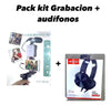 PACK KIT DE GRABACIÓN + AUDÍFONOS